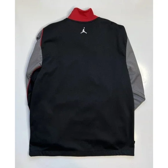 Air Jordan 85-05 20th Anniversary Track Jacket Zip Up Black Red Gray Mesh Men L - Picture 5 of 7
